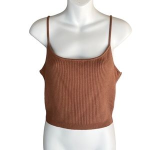 L.A. Hearts‎ Ribbed Cropped Cami Tank Top